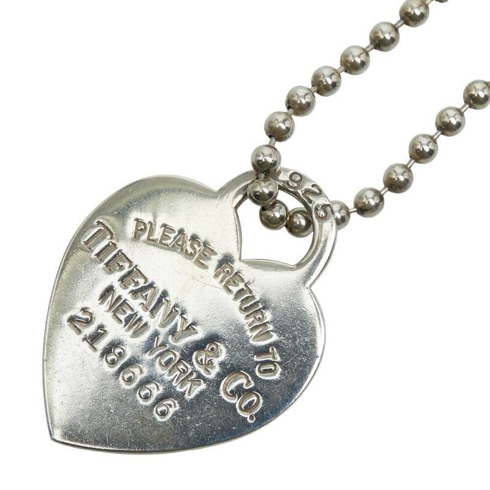 Tiffany & Co. Return To Tiffany Heart Tag Long Necklace Ball Chain Sterling